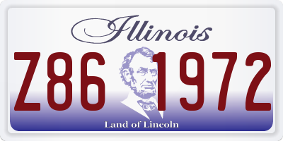 IL license plate Z861972