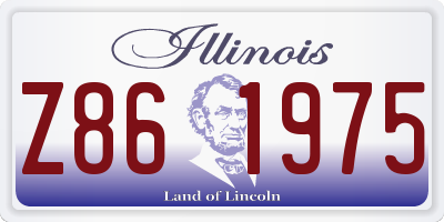 IL license plate Z861975