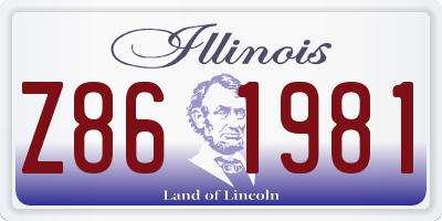 IL license plate Z861981