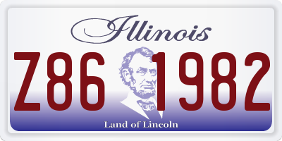 IL license plate Z861982