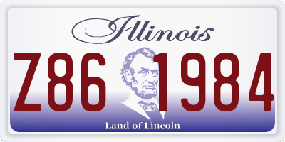 IL license plate Z861984