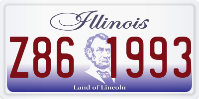 IL license plate Z861993