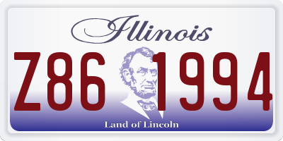 IL license plate Z861994