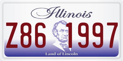IL license plate Z861997