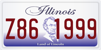 IL license plate Z861999