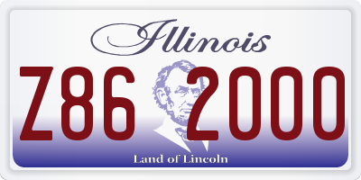 IL license plate Z862000