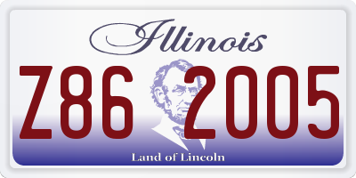 IL license plate Z862005