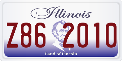 IL license plate Z862010