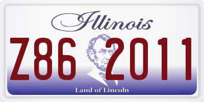 IL license plate Z862011