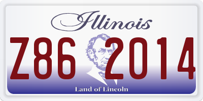 IL license plate Z862014