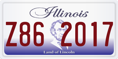 IL license plate Z862017