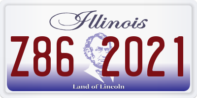 IL license plate Z862021