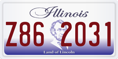 IL license plate Z862031