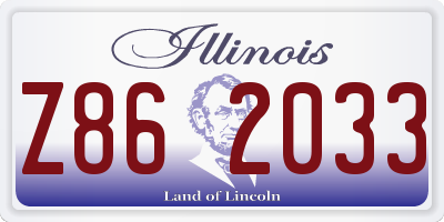 IL license plate Z862033