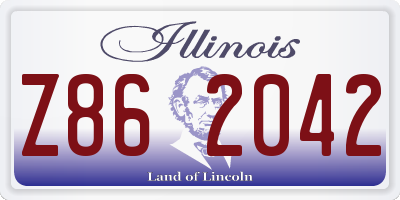 IL license plate Z862042