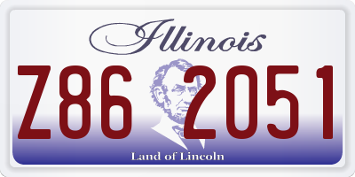IL license plate Z862051