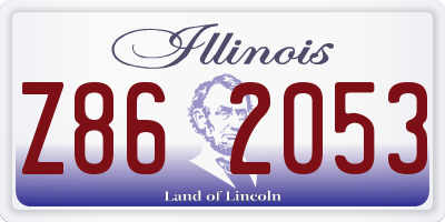 IL license plate Z862053
