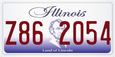 IL license plate Z862054