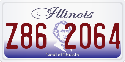 IL license plate Z862064