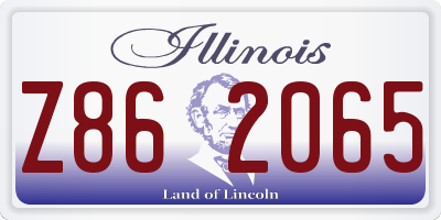 IL license plate Z862065