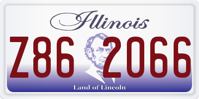 IL license plate Z862066