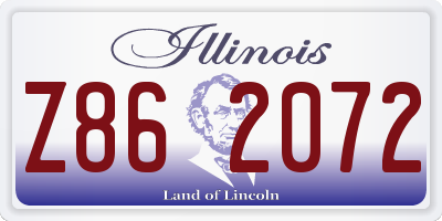 IL license plate Z862072