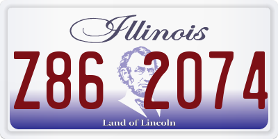 IL license plate Z862074