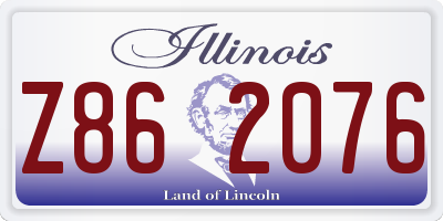 IL license plate Z862076
