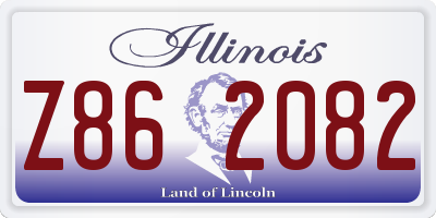 IL license plate Z862082