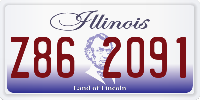 IL license plate Z862091