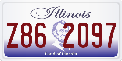 IL license plate Z862097