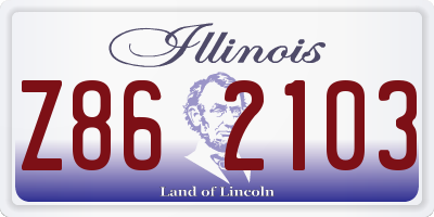 IL license plate Z862103