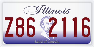 IL license plate Z862116
