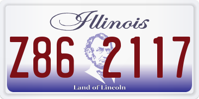 IL license plate Z862117