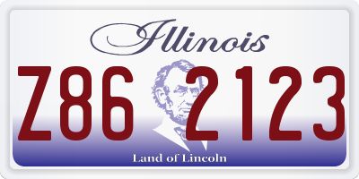 IL license plate Z862123