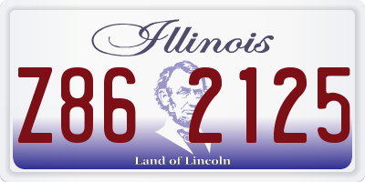 IL license plate Z862125