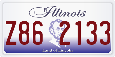 IL license plate Z862133