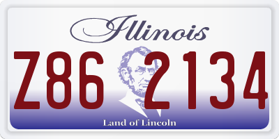 IL license plate Z862134
