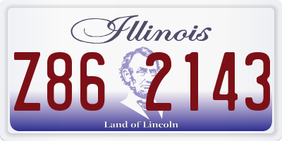 IL license plate Z862143