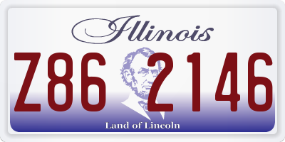 IL license plate Z862146