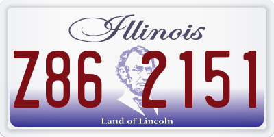 IL license plate Z862151