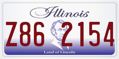 IL license plate Z862154