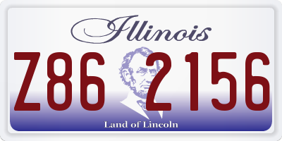 IL license plate Z862156