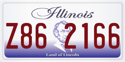 IL license plate Z862166