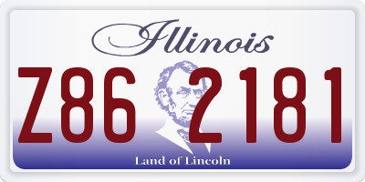 IL license plate Z862181