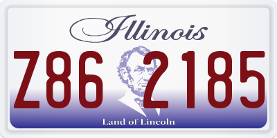 IL license plate Z862185