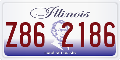 IL license plate Z862186