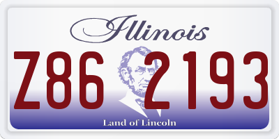 IL license plate Z862193