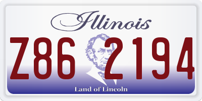 IL license plate Z862194