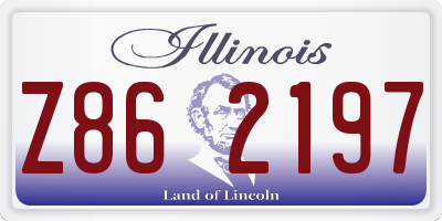 IL license plate Z862197
